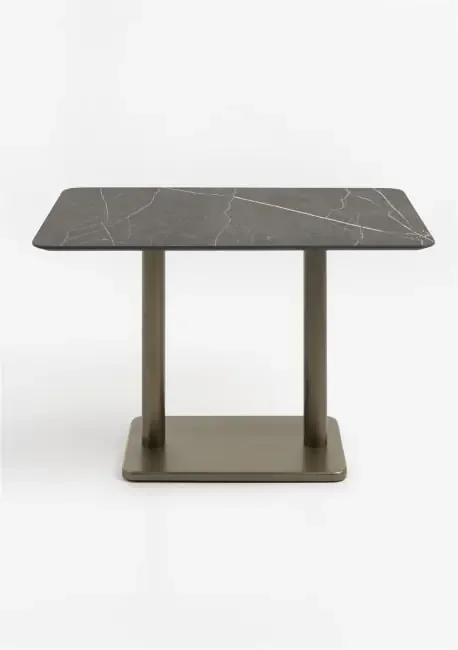 Brest Bistrotisch marble onyx 120x75cm – Gold