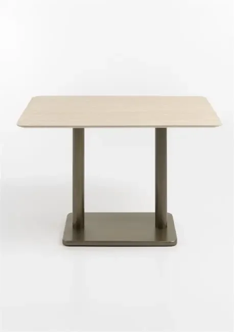 Brest Bistrotisch Travertine 120x75cm – Gold