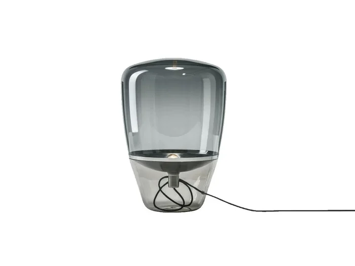 Brokis Balloons PC858 Stehleuchte – Rauchglas/Chrom-Reflektor Entworfen von Lucie Koldova & Dan Yeffet