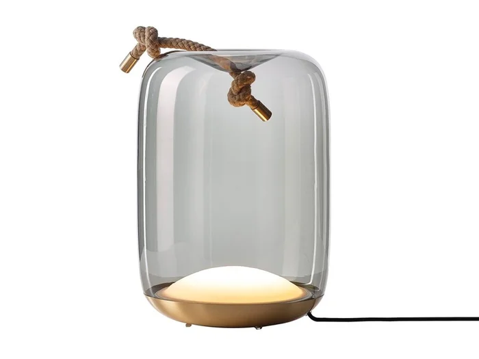 Brokis Knot Cilindro Battery – Outdoor Tischlampe Entworfen von Chiaramonte & Marin