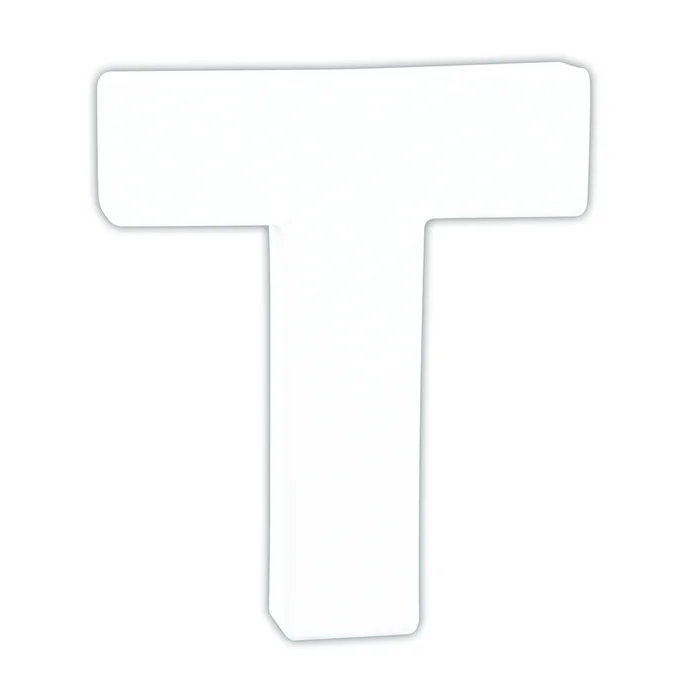 Buchstabenkleber T Décopatch [Größe 1,5×10,5×12 cm]