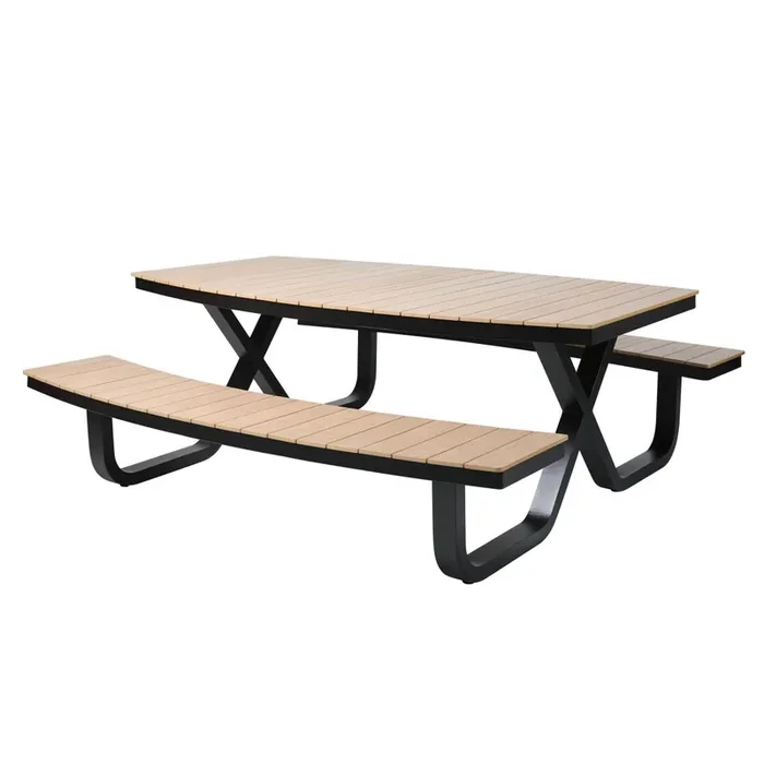 Buddy – Picknicktisch Polywood in Polywood – Schwarz