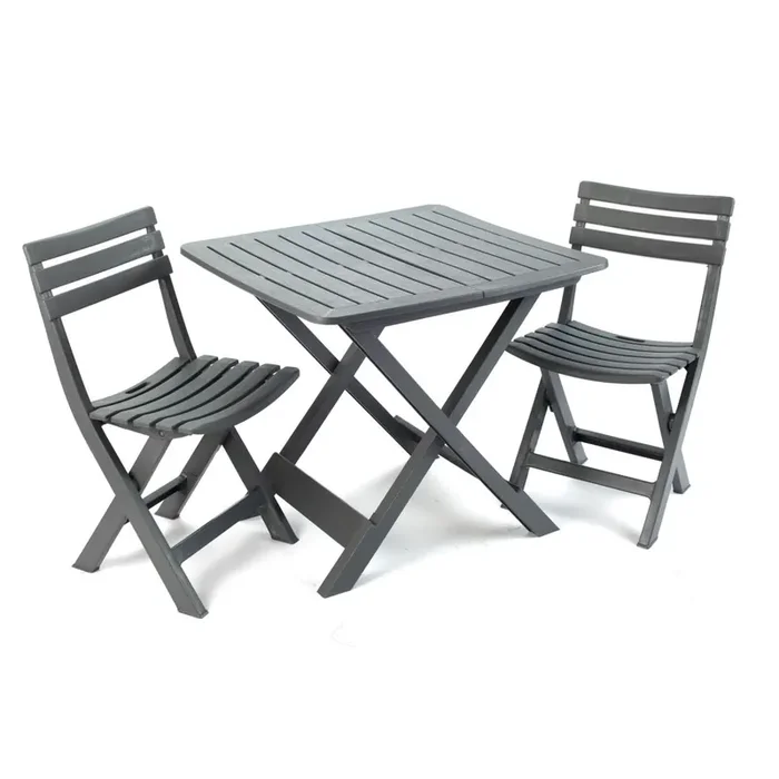 Camping Bistro-Set in Anthrazit