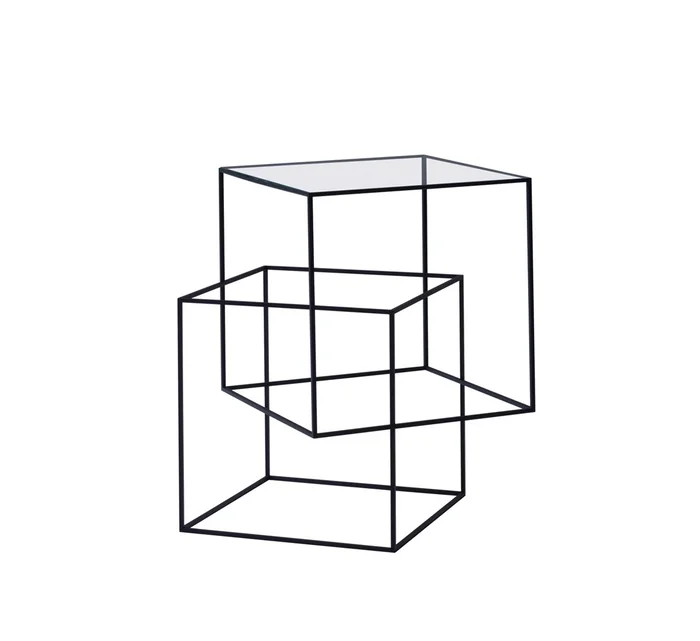 Cappellini Thin schwarzer Couchtisch Entworfen von Nendo