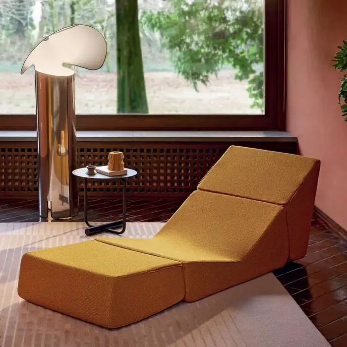 Chaiselongue GALEOTTA von De Pas, D‘Urbino, Lomazzi für Zanotta – Rot