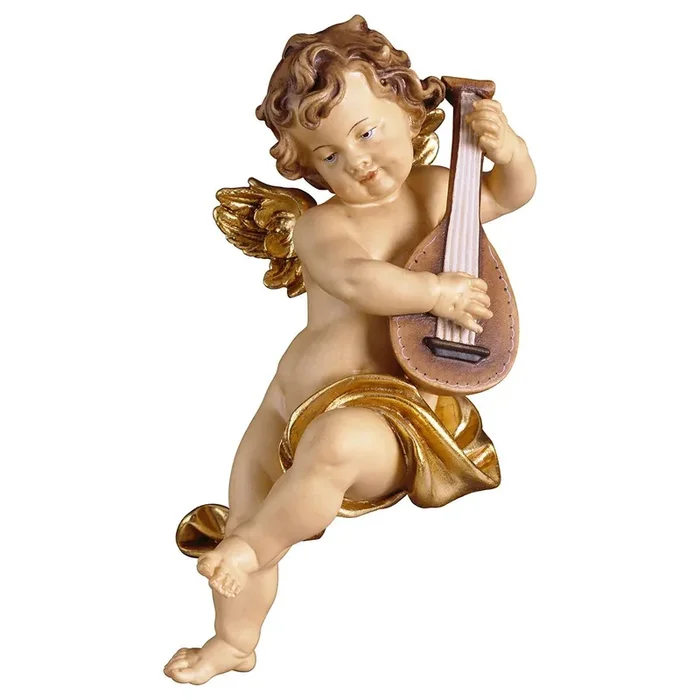 Cherub with lute