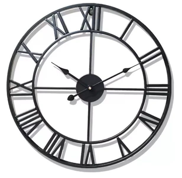 ClassicTime | Quarz-Wanduhr – 3D Design mit Römischen Zahlen