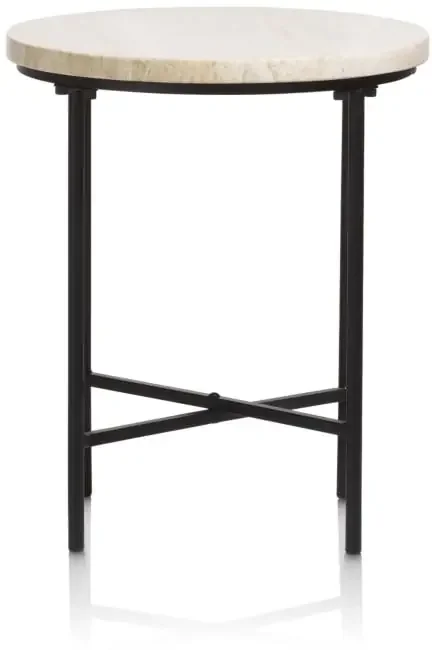 Colton Beistelltisch H40cm – Beige