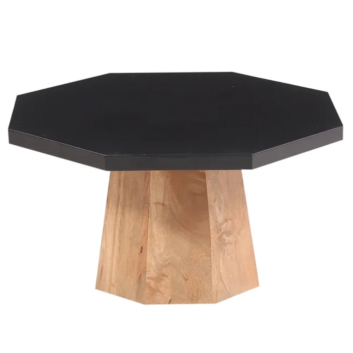 Couchtisch Rund Adelchi 90 cm aus massivem Mangoholz, handgefertigt