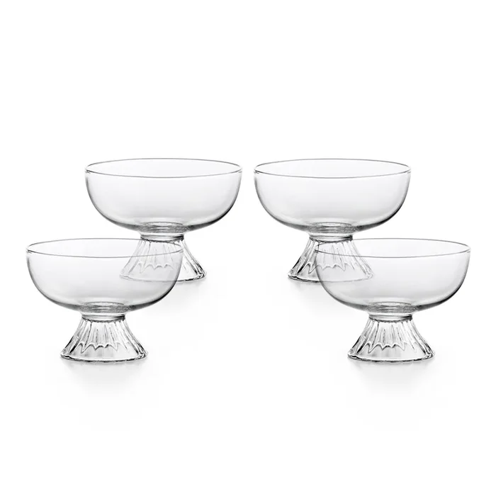 Coupé-Gläser ROUTINE aus mundgeblasenem Glas, 12er-Set von Matteo Cibic für Paola C