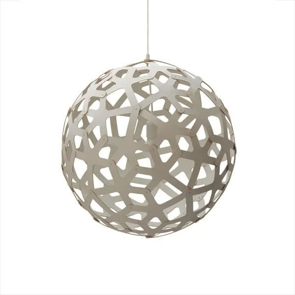 David Trubridge Koralle Ø40 Weiß/ Weiß Pendelleuchte