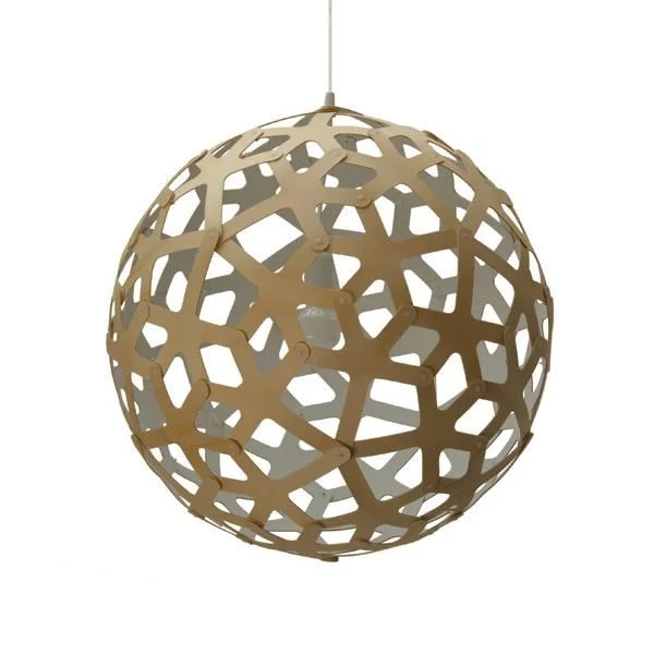 David Trubridge Koralle Ø60 Weiß Pendelleuchte