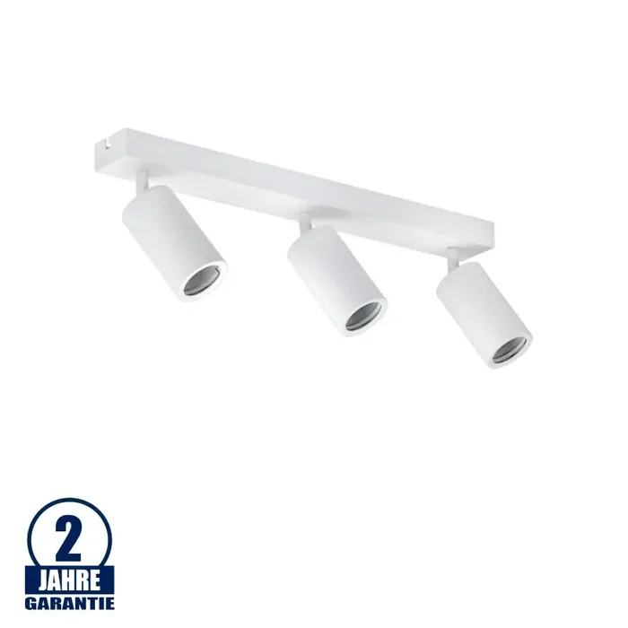 Deckenstrahler GU10 Aluminium schwenkbar 3-flammig Weiß
