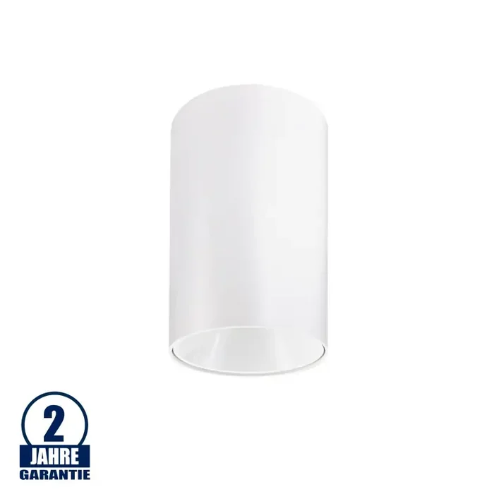 Deckenstrahler GU10 Rund Weiß mit weißem Reflektor