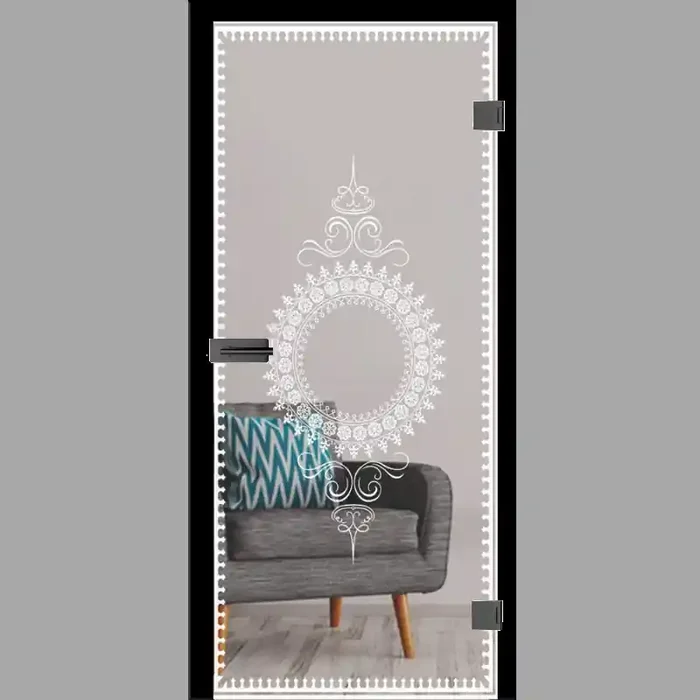 Deco Mattprint – Ganzglastüren / Glastüren mit Zarge Komplettset – Erkelenz