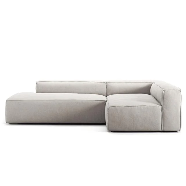 Decotique Grand 3-Sitzer Lounge Sofa Open End Links Mondweiß