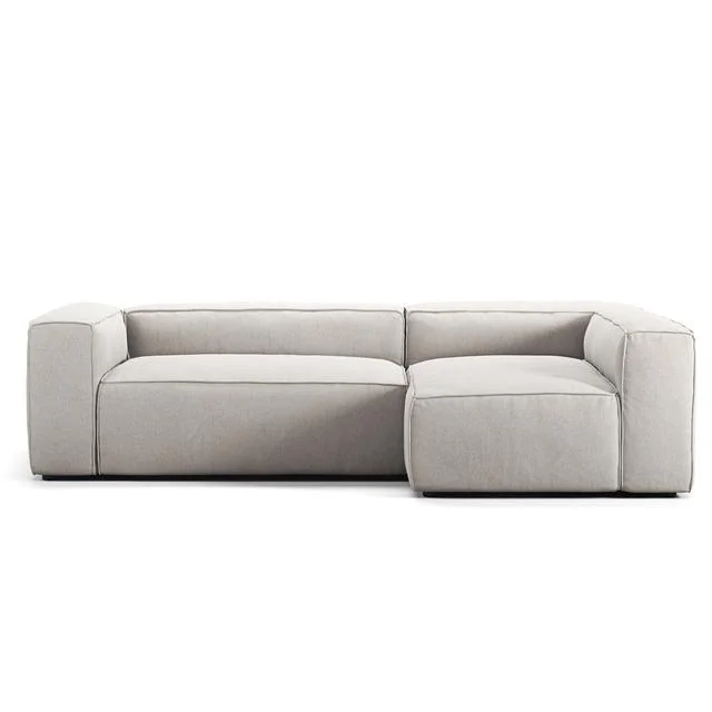 Decotique Grand 3-Sitzer Sofa Divan Rechts Mondweiß