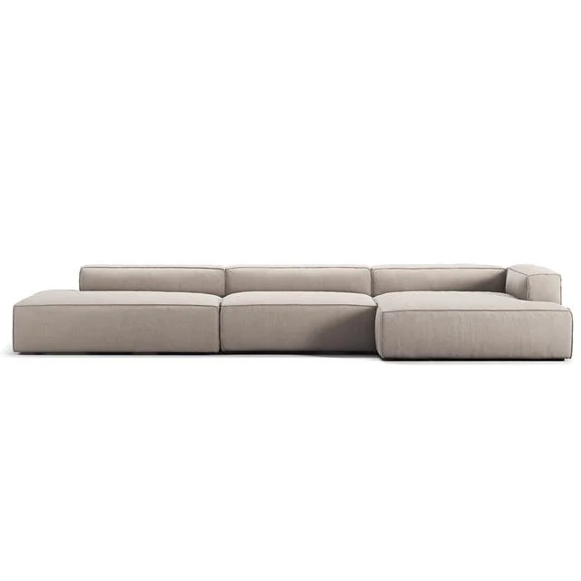 Decotique Grand 5-Sitzer Sofa Open End Links Sandschale/ Beige