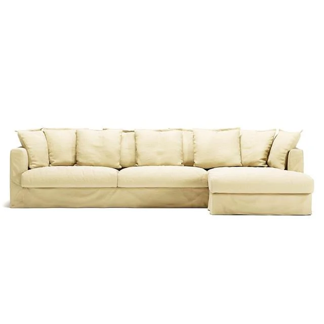 Decotique Le Grand Air 3-Sitzer-Sofa, Linksseitig, Morning Glow/Len