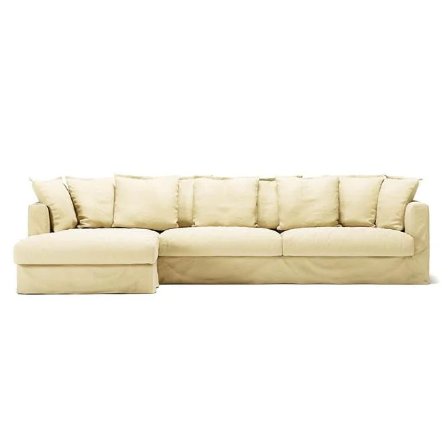 Decotique Le Grand Air 3-Sitzer Sofa Rechts, Morning Glow/Lime