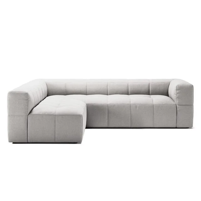 Decotique Mure 3-Sitzer Sofa mit Offenem Ende Links Mondweiß