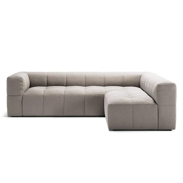 Decotique Mure 3-Sitzer Sofa mit Offenem Ende Rechts Sandschale/ Beige
