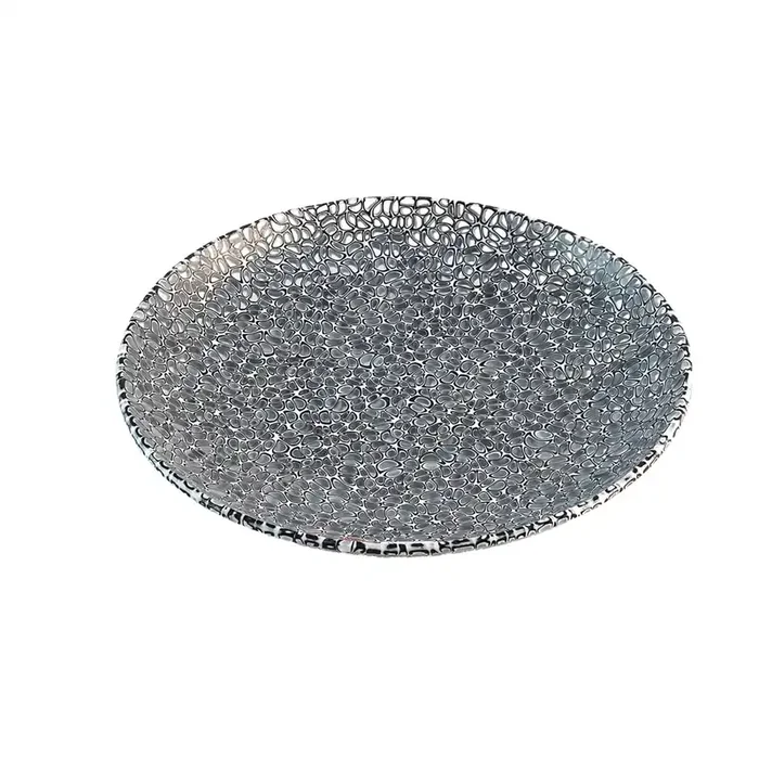 Dekoschale MERLETTI – Grau – aus Muranoglas – Ø 8 cm – Ø 3.1 in