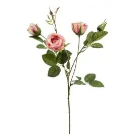 Dekozweig Rose SYLVANA, rosa, 60cm, Ø3-5cm