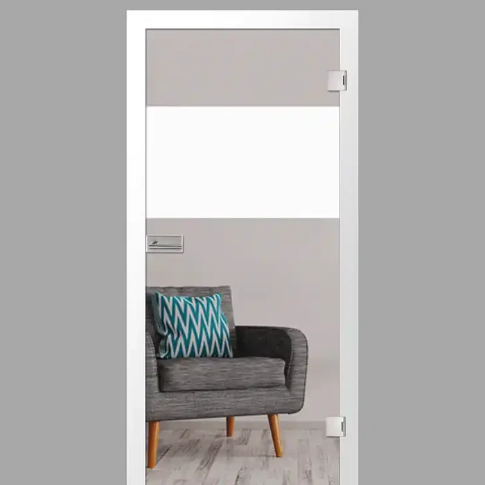 dias Motiv matt – Ganzglastüren / Glastüren mit Zarge Komplettset – Erkelenz