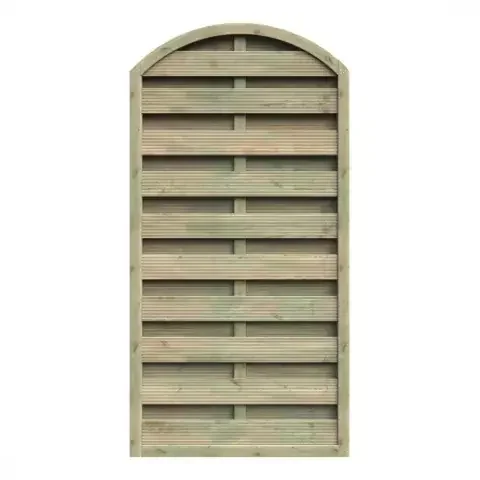 Dichtzaun 90×180-160 kdi mit Leimholzbogen