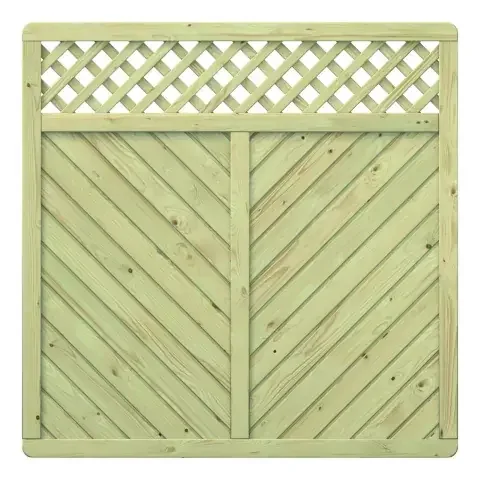 Dichtzaun Gada mit Gitter Fichte kdi 1084 180x180cm