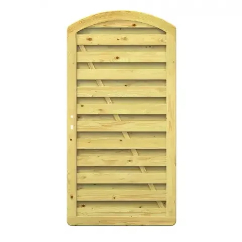 Dichtzaun-Tor XL mit Rundbogen Kiefer kdi 100×180-194cm 1622 ohne Beschlag