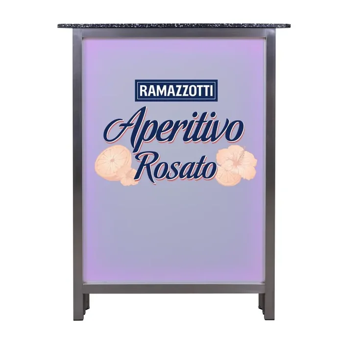 Digital printing for LED long drink counters corner part