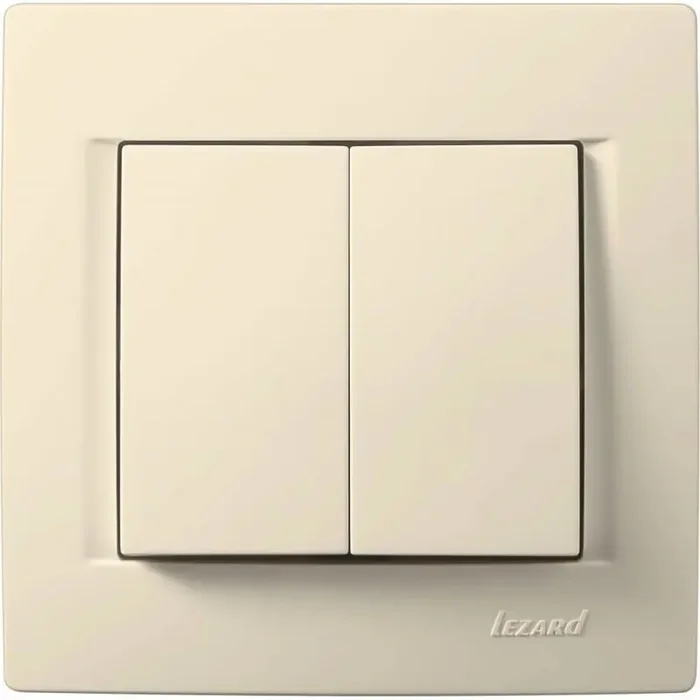 Doppelschalter KARINA cremeweiß 250V/10A