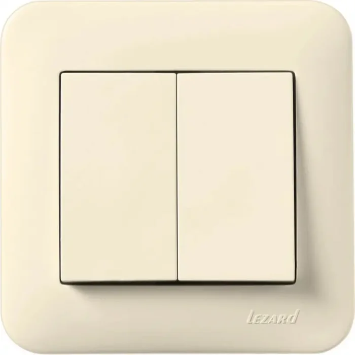 Doppelschalter KARINA LIFE cremeweiß 250V/10A