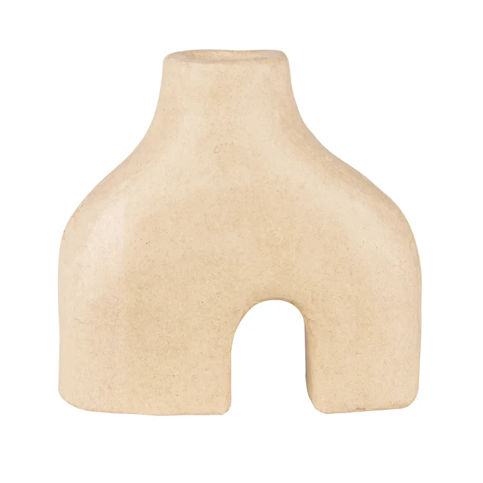 Doppelter Fußvase Décopatch [Größe 19x7x18 cm]