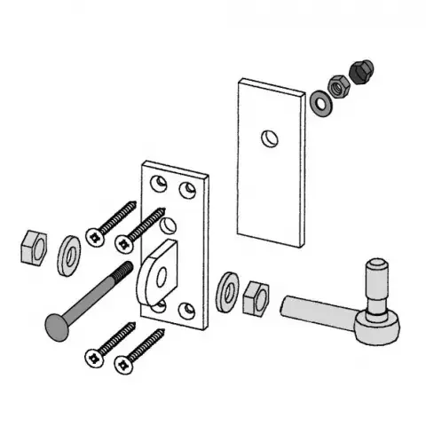 Doppeltor-Beschlagsatz Cleo – 2345 Longlife