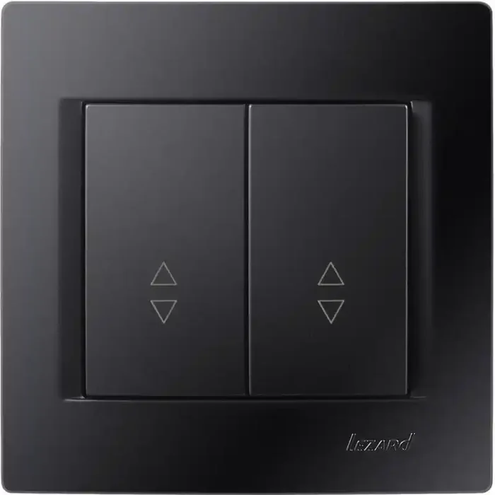 Doppelwechselschalter KARINA schwarz 250V/10A