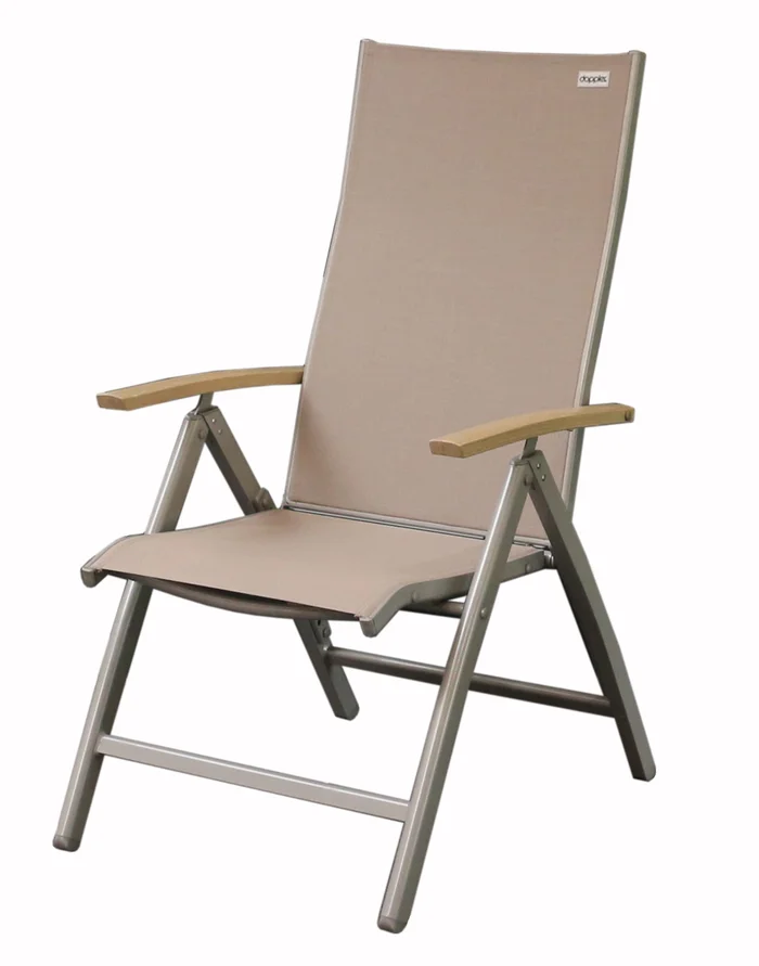 DOPPLER Expert Multipositionssessel beige Alu Textilene 266EH011029