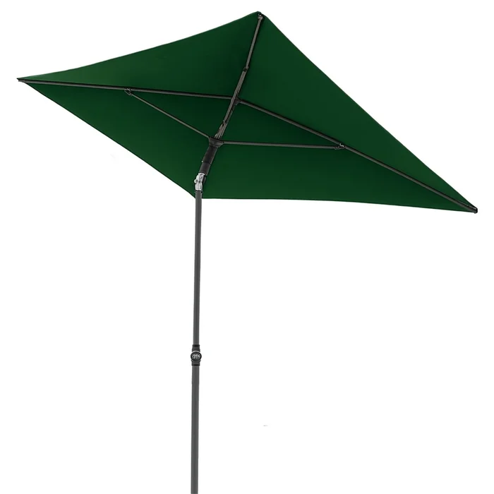 doppler Sonnenschirm Gartenschirm eckig GS Sunline III 260×150 dunkelgrün