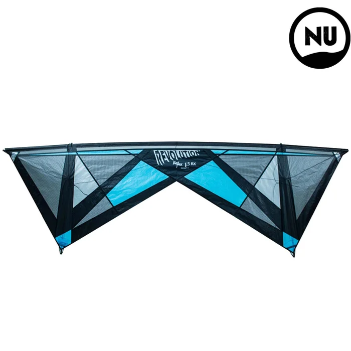 Drachen mit Griffen Revolution Kites Revolution Reflex 1.5 Rx (Avec Poignées – Sans Lignes) [Größe 231×78 cm]