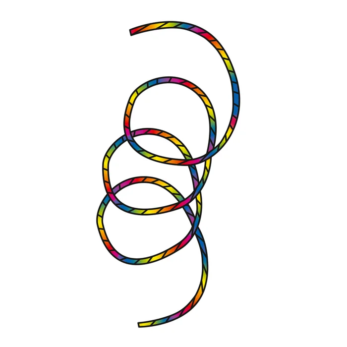Drachen-Schwanz – Regenbogen-Spirale HQ Kites [Größe 24 m]