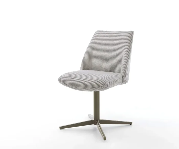 Drehstuhl Elso-Flex Cord Silbergrau Fußkreuz Effektfinish Titan 360° drehbar Taschenfederkern