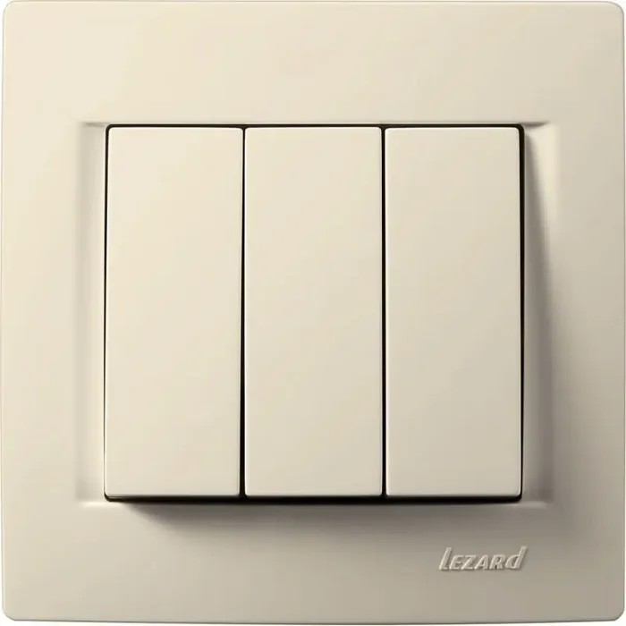 Dreifachschalter KARINA cremeweiß 250V/10A