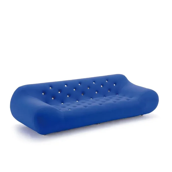 Dreisitzer-Sofa STAR von Space Time für Giovannetti – Blau