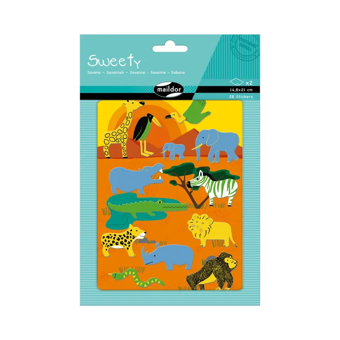 Dschungel-Sticker Maildor Sweety (x2) [Größe 14,8×21 cm]