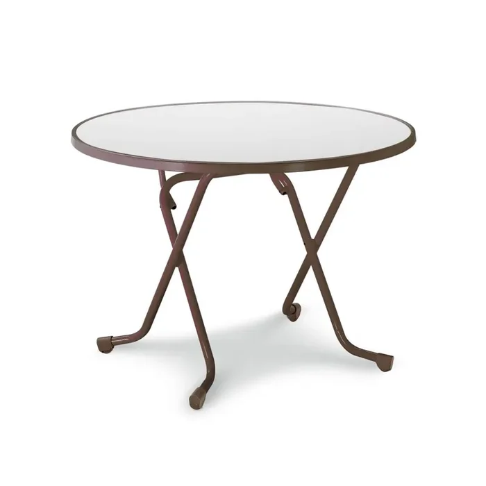 Dublin – Klapptisch rund 100 cm in Braun