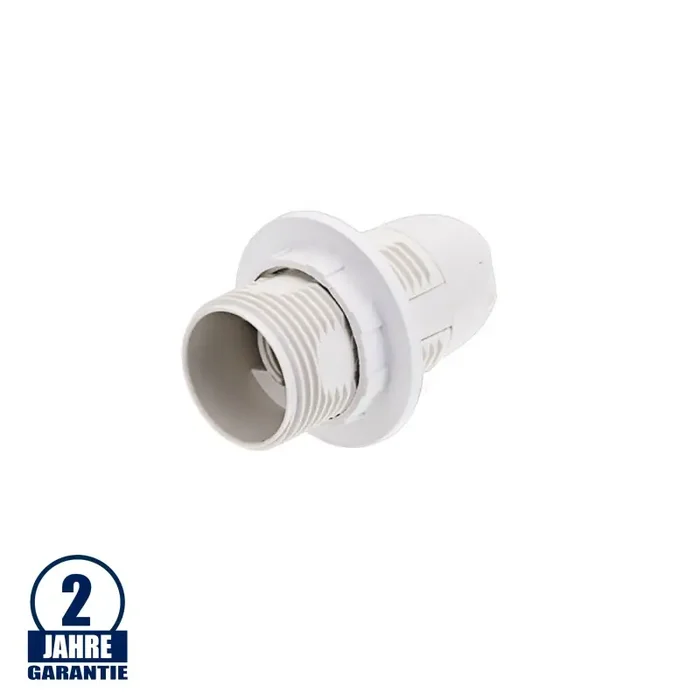 E14 Fassung weiß Kunststoff inkl. Ring