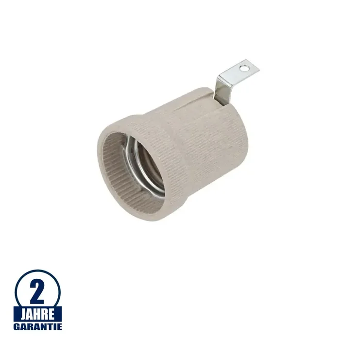 E27 Fassung Keramik mit Bügel