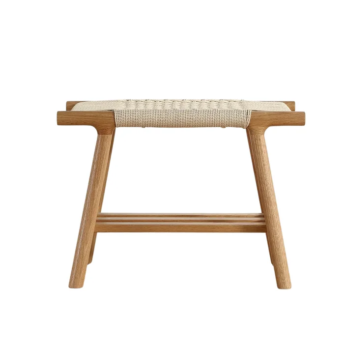 Eichenholzbanco mit Seil Zago